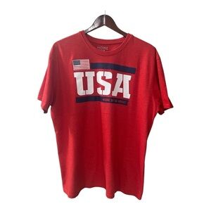 Home of the Brave Red USA T Shirt Men Size Xl NWOT